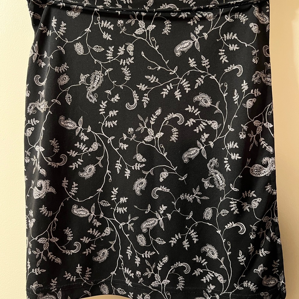 Merona Black Mini Wrap Skirt